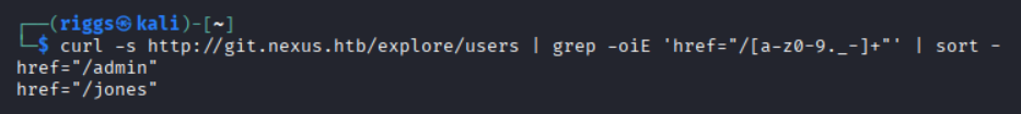Gitea enumeration