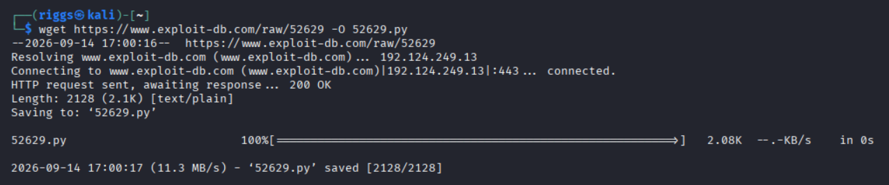 Download poc from exploit db