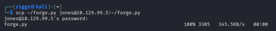 Scp forge script