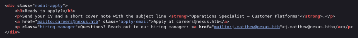 Nexus frontend source code