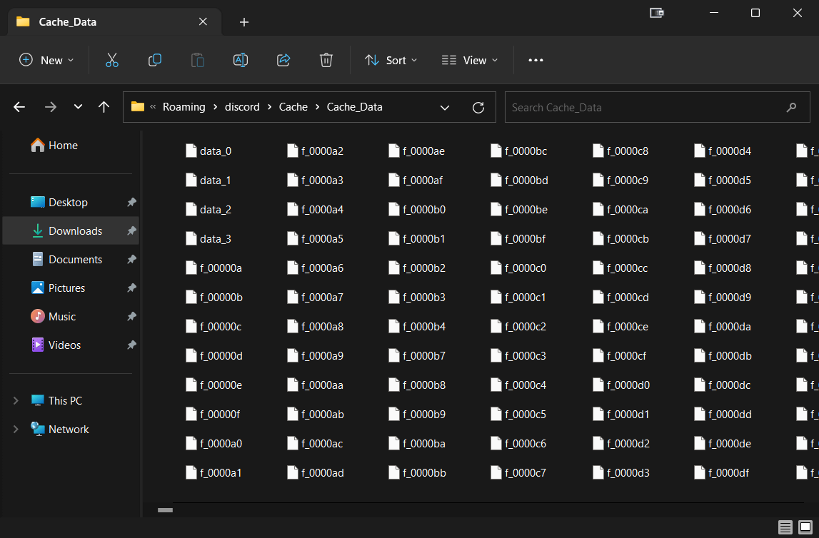 Discord Cache Folder