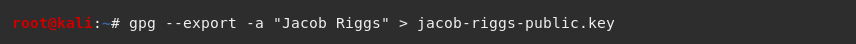 PGP Export Public Key