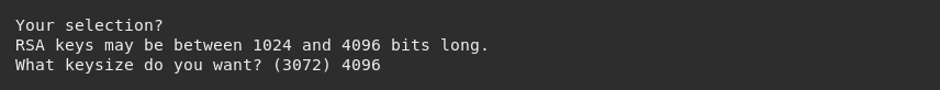PGP Choose Key Size