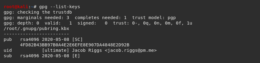 PGP View Public Keys