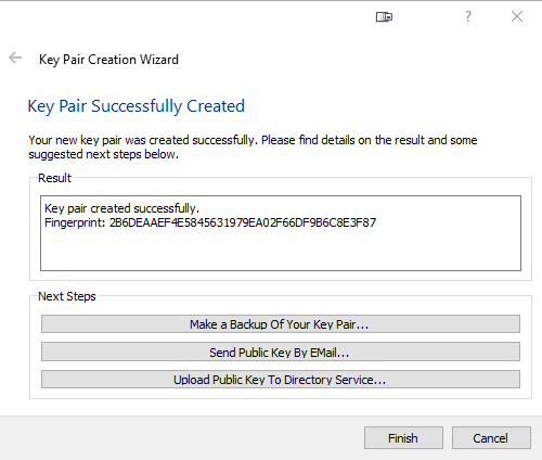 PGP Windows Gen Success