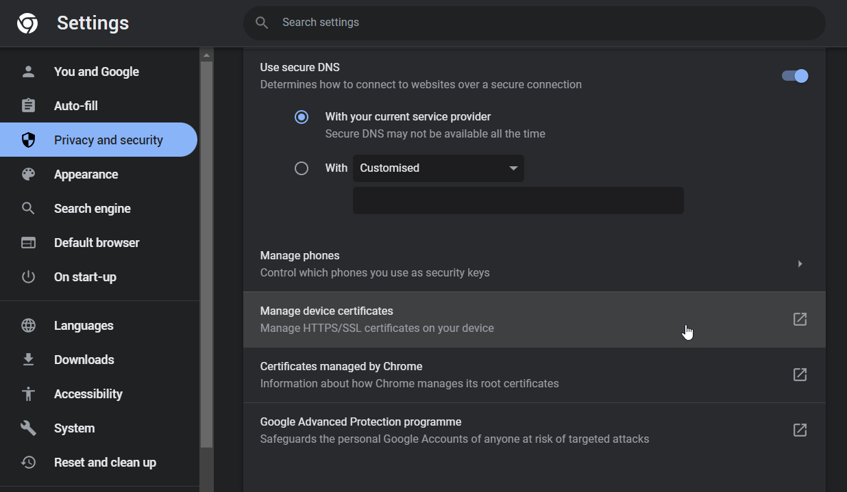 Chrome Import Burp CA