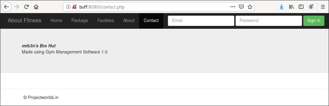 Contact Page