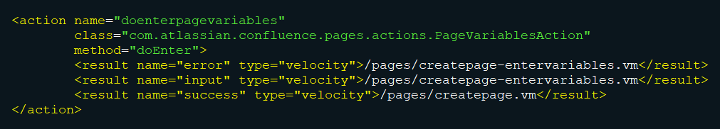 XML Entry Example