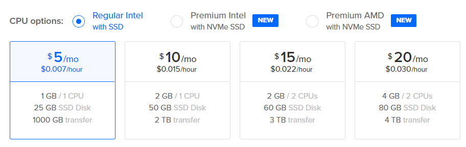 Select a CPU